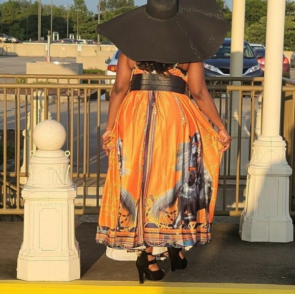 NWT Plus Size Stallion Print Maxi Dresses - Picture 5 of 10